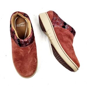 Dansko Brittany Slip-On Clog In Raisin Suede